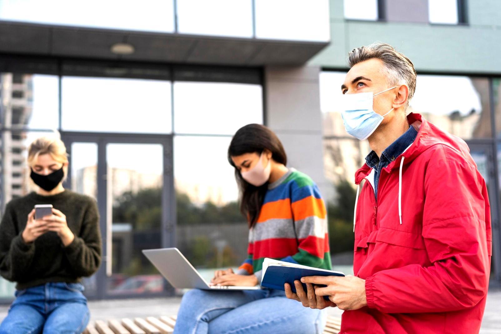 Instructor reviewing code with student